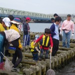 荒川で調べるゴミ拾い(前回のようす)
